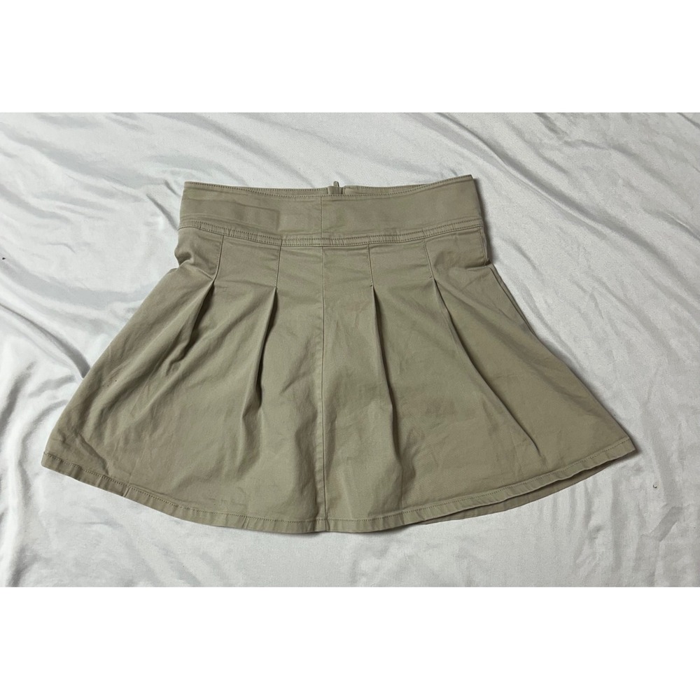 Under Armour Girls Khaki Pleated Skort Size 12 Adjustable Waist Golf School Tan